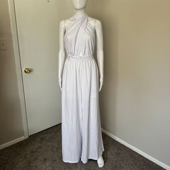 Commense Criss Cross Halter Backless Jumpsuit Without Belt Size XL - Picture 6 of 16